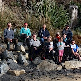 The SIRCET team with the Good Egg Award at Lonneker’s Beach restoration site